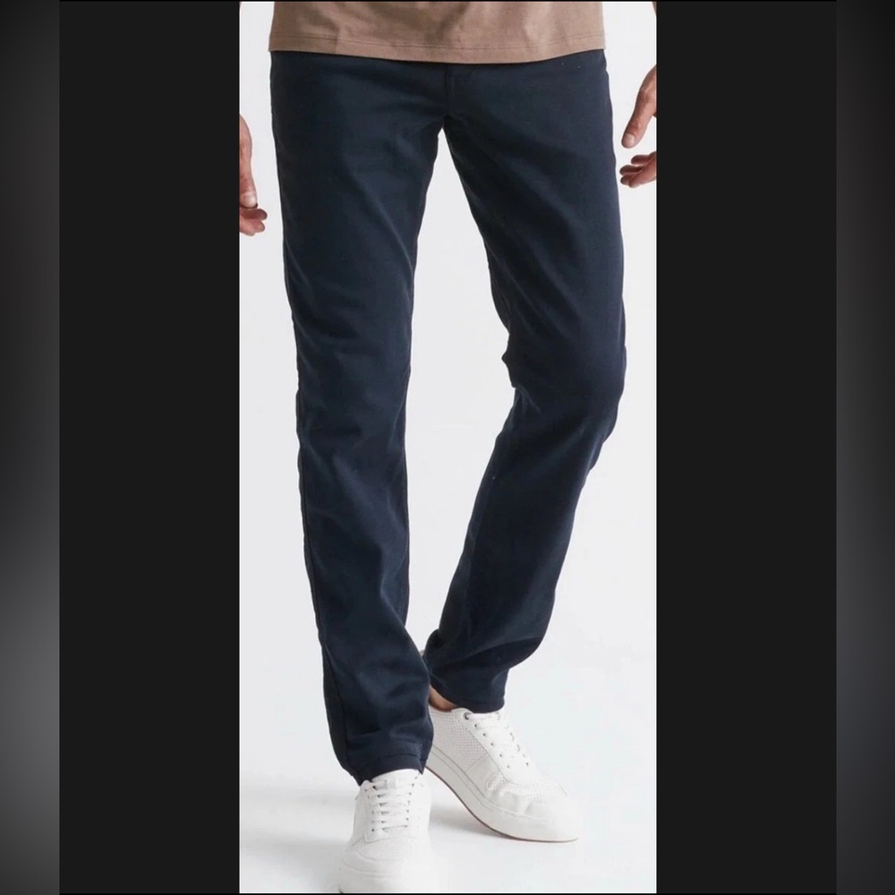 DU/ER Men’s N2X Navy Blue No Sweat Slim Pants Stretch Classic Preppy Size 29 X32